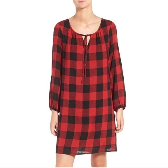 Madewell Mini Signal Buffalo Check Tunic Wool S - Picture 1 of 6